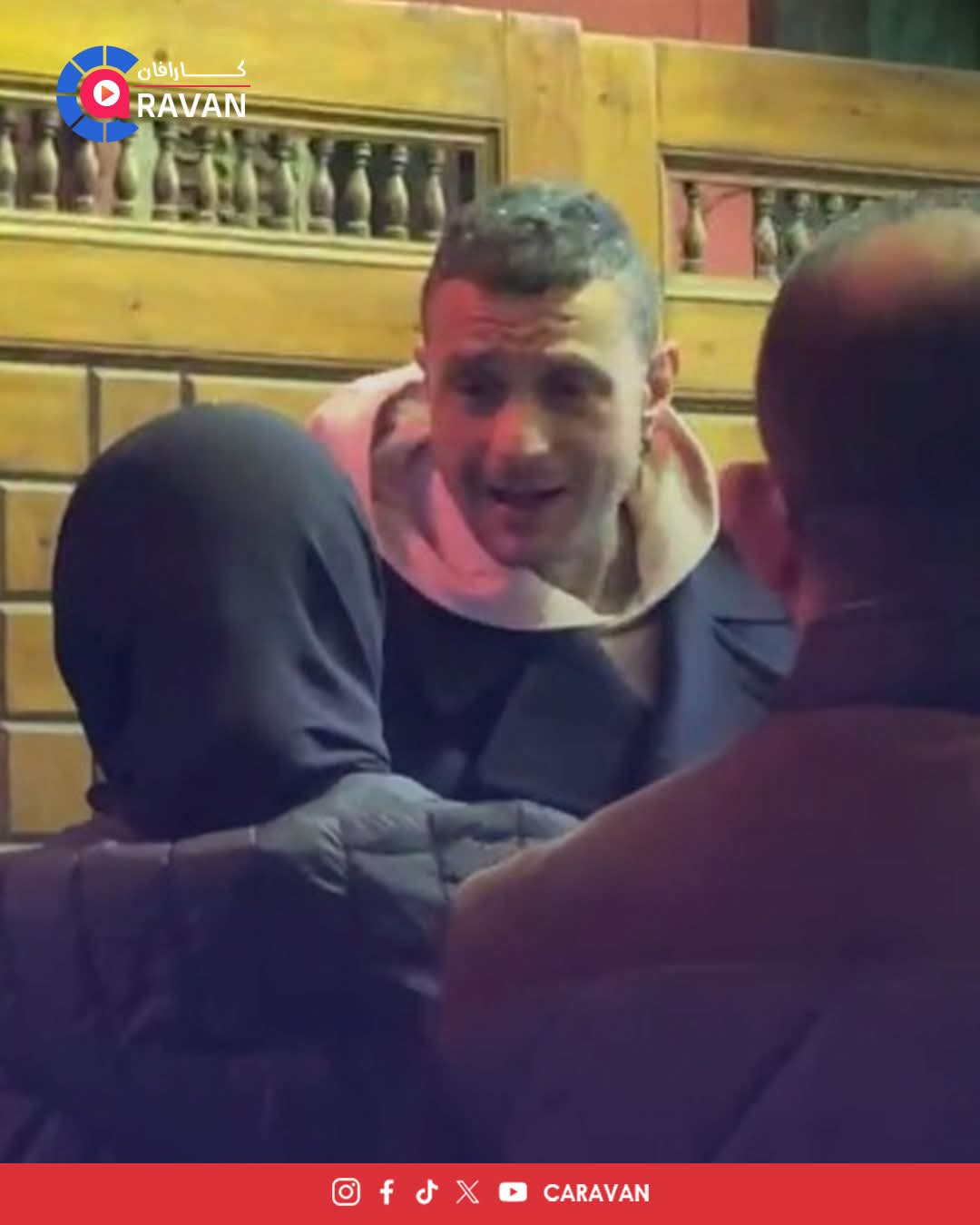 احمد الفيشاوي من عزاء والدته