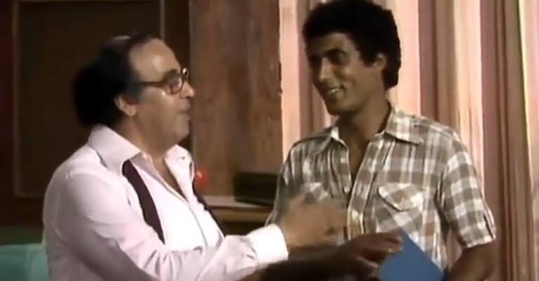 أحمد زكي وحسن مصطفى من مسرحية العيال كبرت