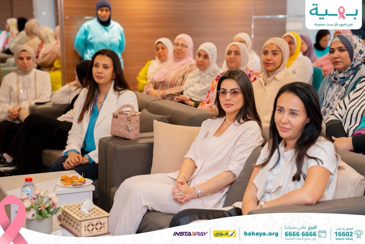 دينا فؤاد في زيارة خاصة لمستشفى بهية