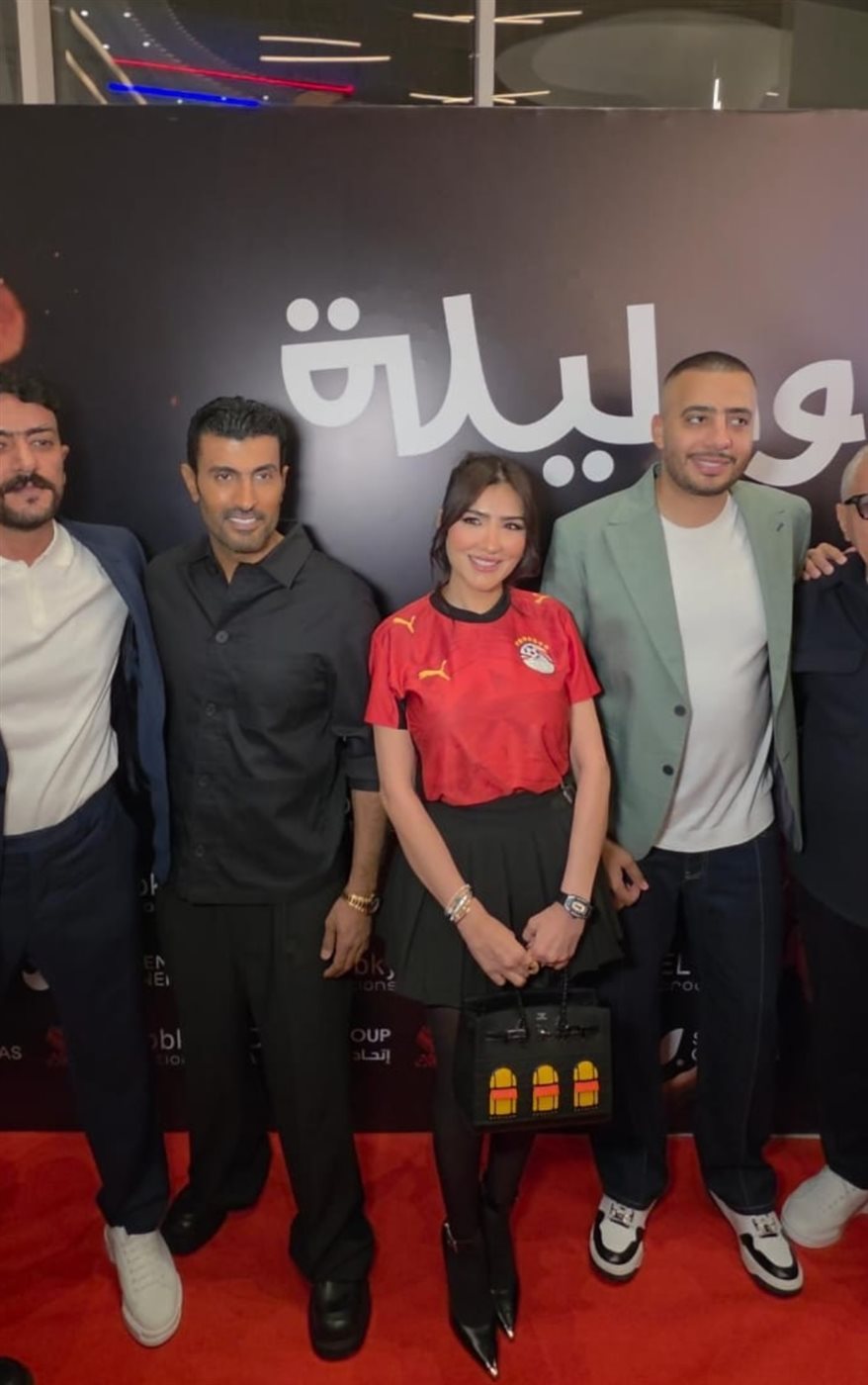مي عمر في العرض الخاص لفيلم شمشون ودليلة