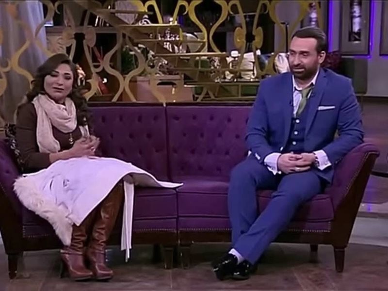نضال الشافعي و زوجته