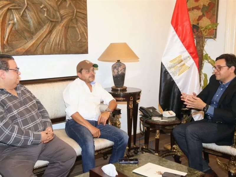 هنيدي مع وزير الثقافة