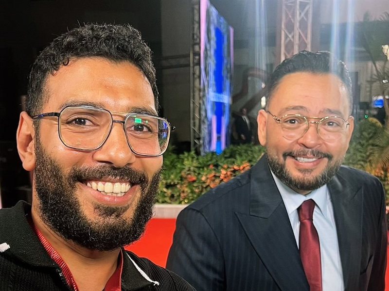 أحمد رزق مع مراسل