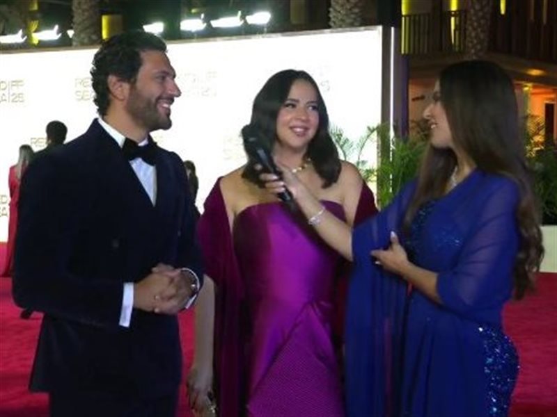 حسن الرداد وإيمي سمير غانم يخطفان الأنظار في افتتاح مهرجان البحر الأحمر السينمائي