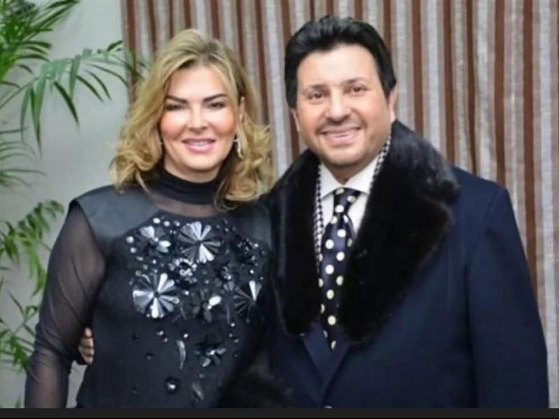 هاني شاكر وزوجته