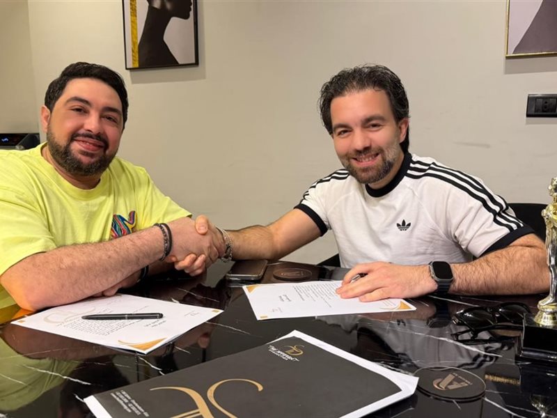 شريف رمزي مع المنتج محمد دهشان يونس