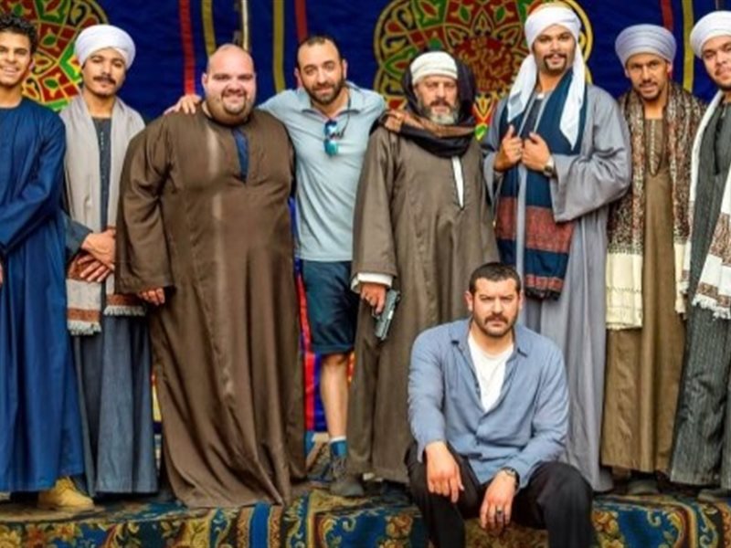 عمرو سلامة وأبطال مسلسل طايع