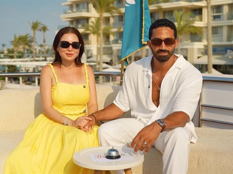 مي عز الدين وزوجها أحمد تيمور